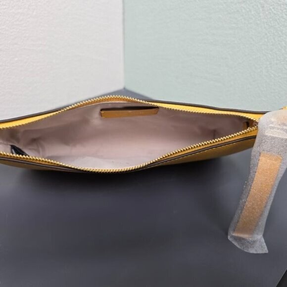 Kate Spade New York "Sadie" Daffodil Yellow Leather Crossbody Bag - Picture 4 of 13